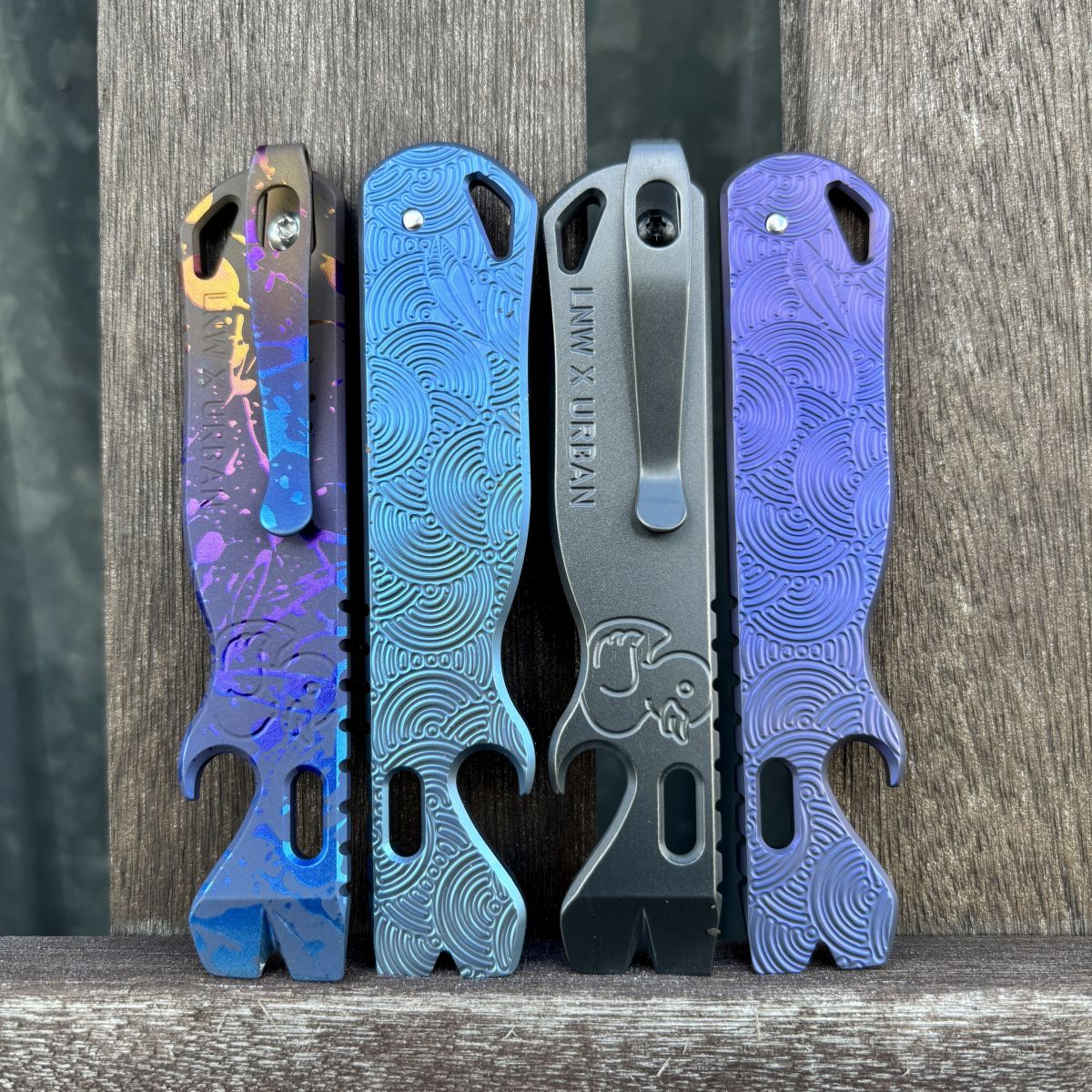 Urban EDC Exclusive Seigaiha v1.1 Titanium Prybar